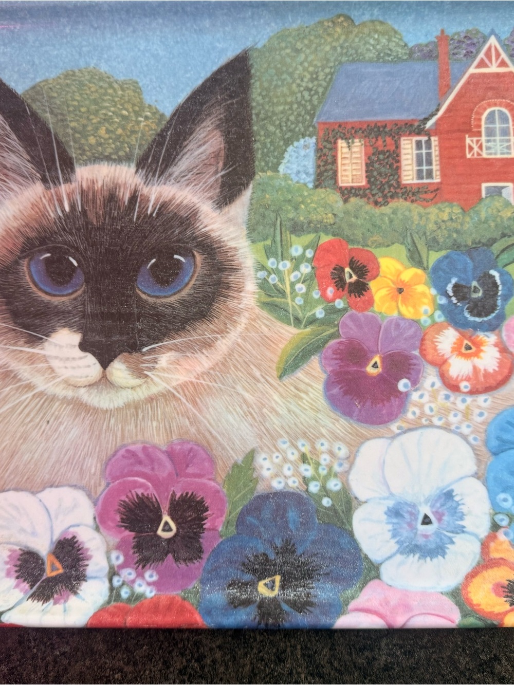Cottagecore Floral Cat Tray